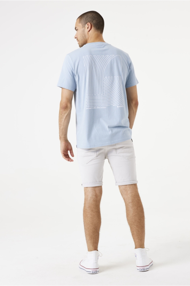T SHIRT E51201 1863 DUSTY BLUE